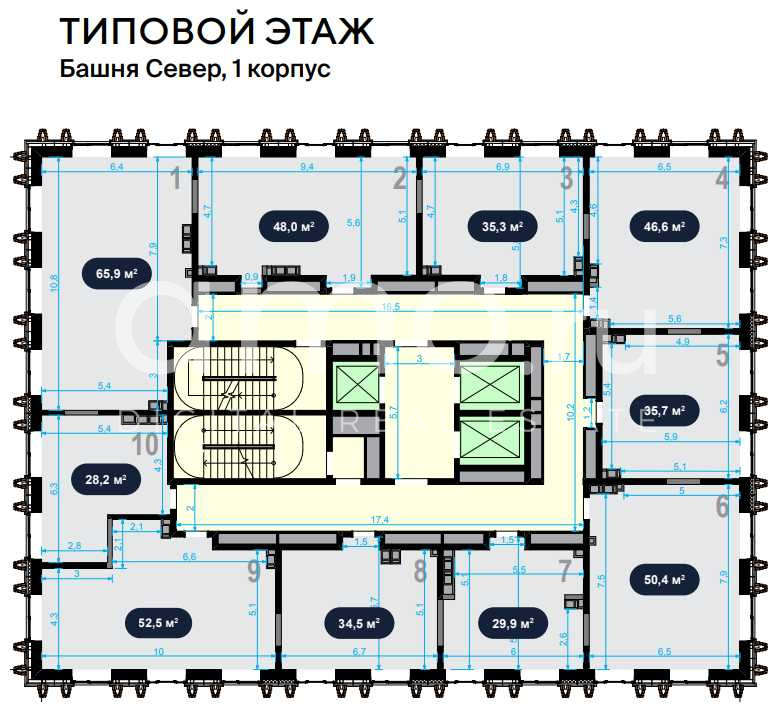 Планировка офиса 30-10 000 м², 1 этаж, БЦ «Nevsky Plaza»